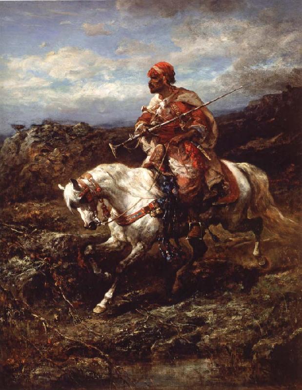 Adolf Schreyer Arab Horseemen on the March oil painting picture